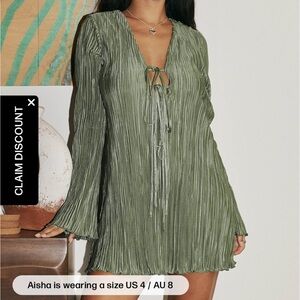 Princess Polly Green Mini Dress